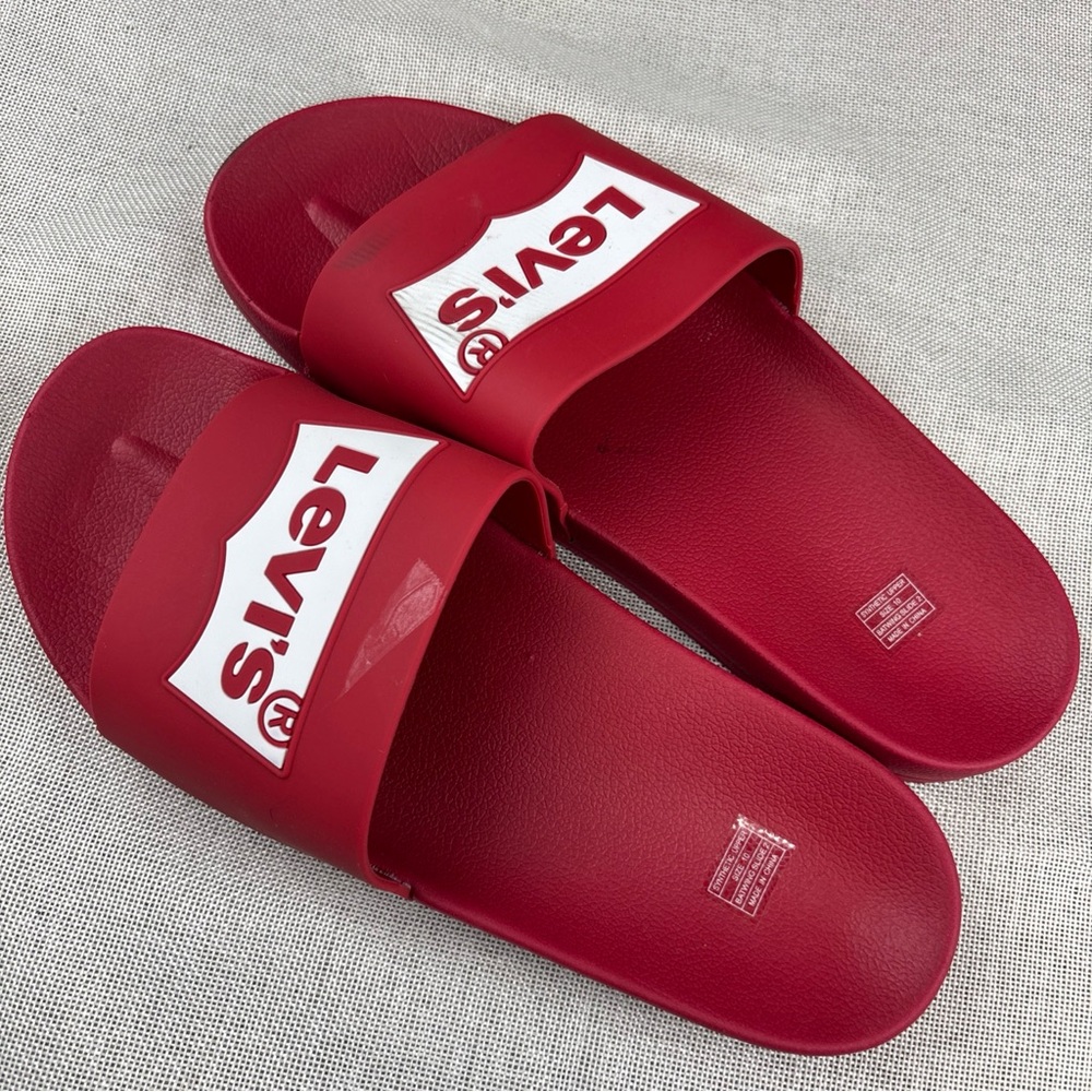 Levi's Men's Logo Slide Sandals Size 10